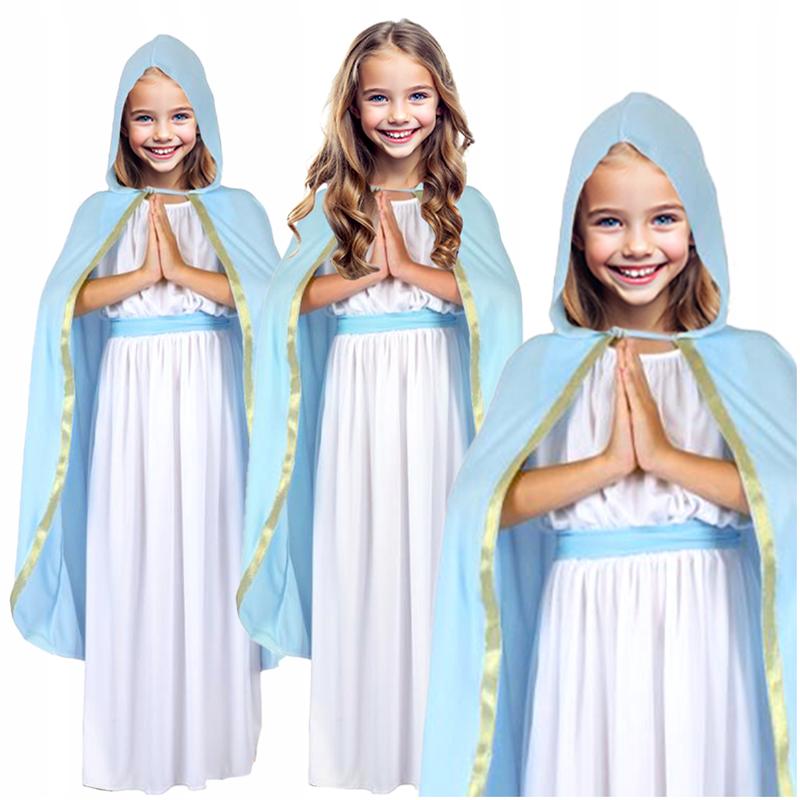 Tkaniny i kolory do kostiumu Maryi